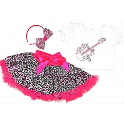 AM17061-FS-Fuchsia Gitar Girl Dress Up Gift Set